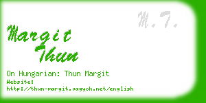 margit thun business card